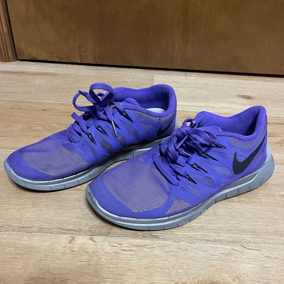 Women’s Nike Free Run 5.0 Purple Running Shoes - Picture 1 of 5